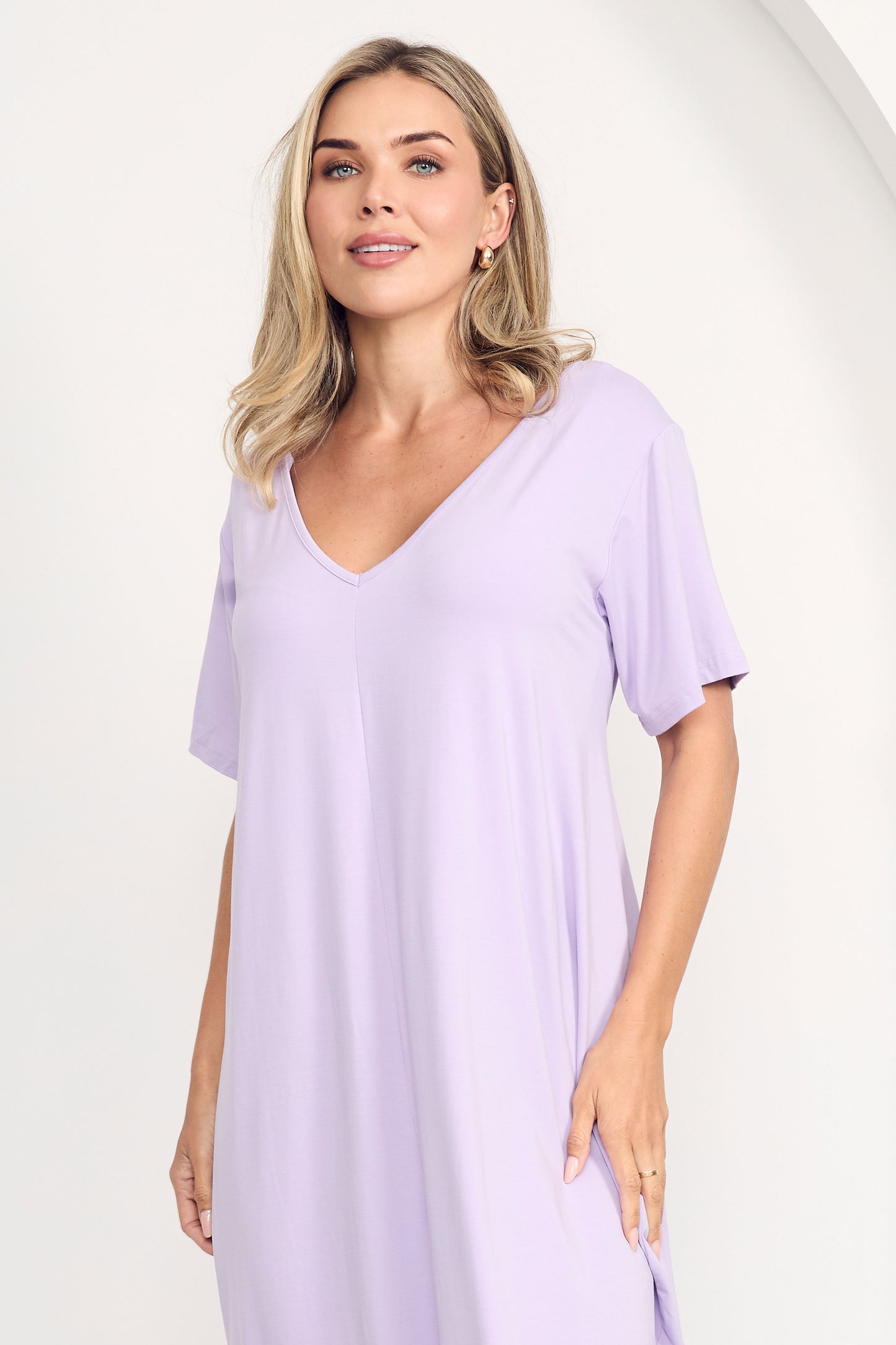 TIDAL Bamboo Half Sleeve Midi Dress | Mermaid | FINAL SALE