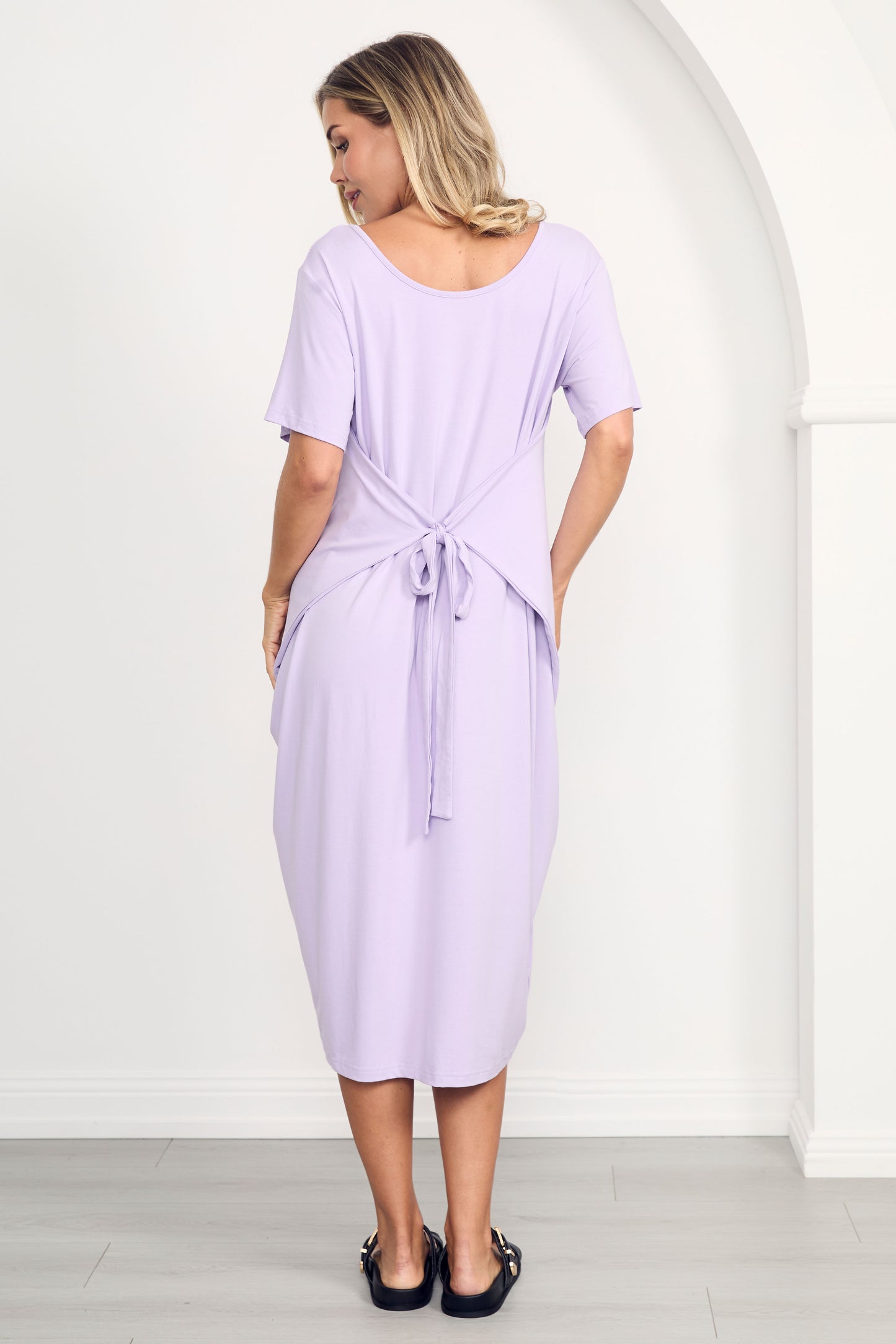 TIDAL Bamboo Half Sleeve Midi Dress | Mermaid | FINAL SALE