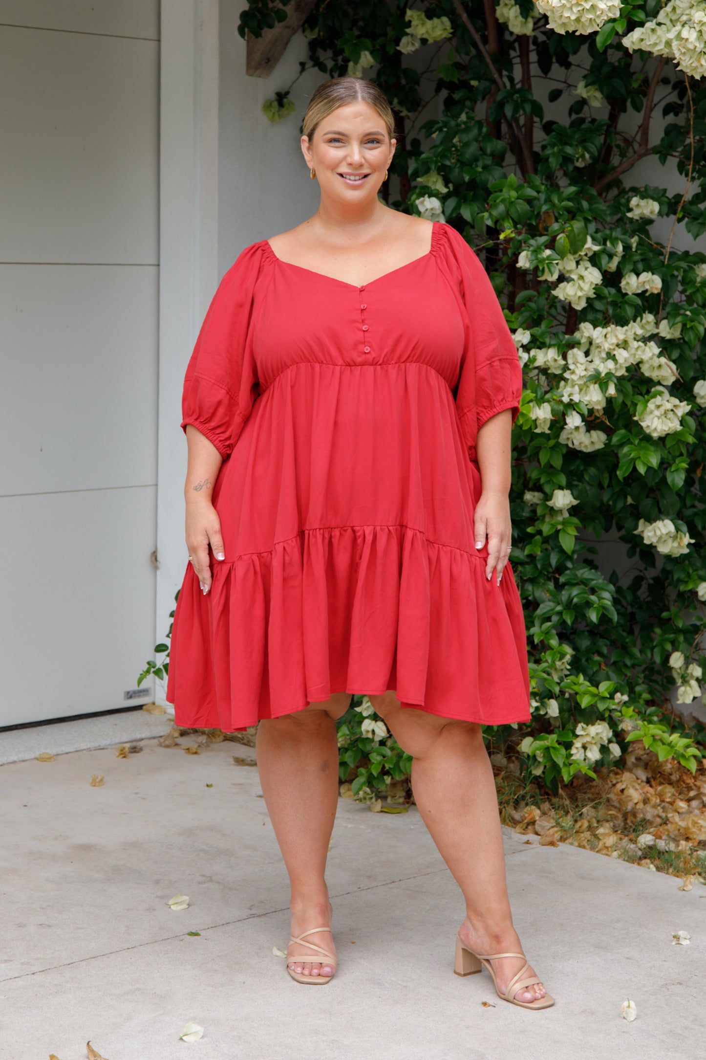 Tilly Dress | Cherry Red