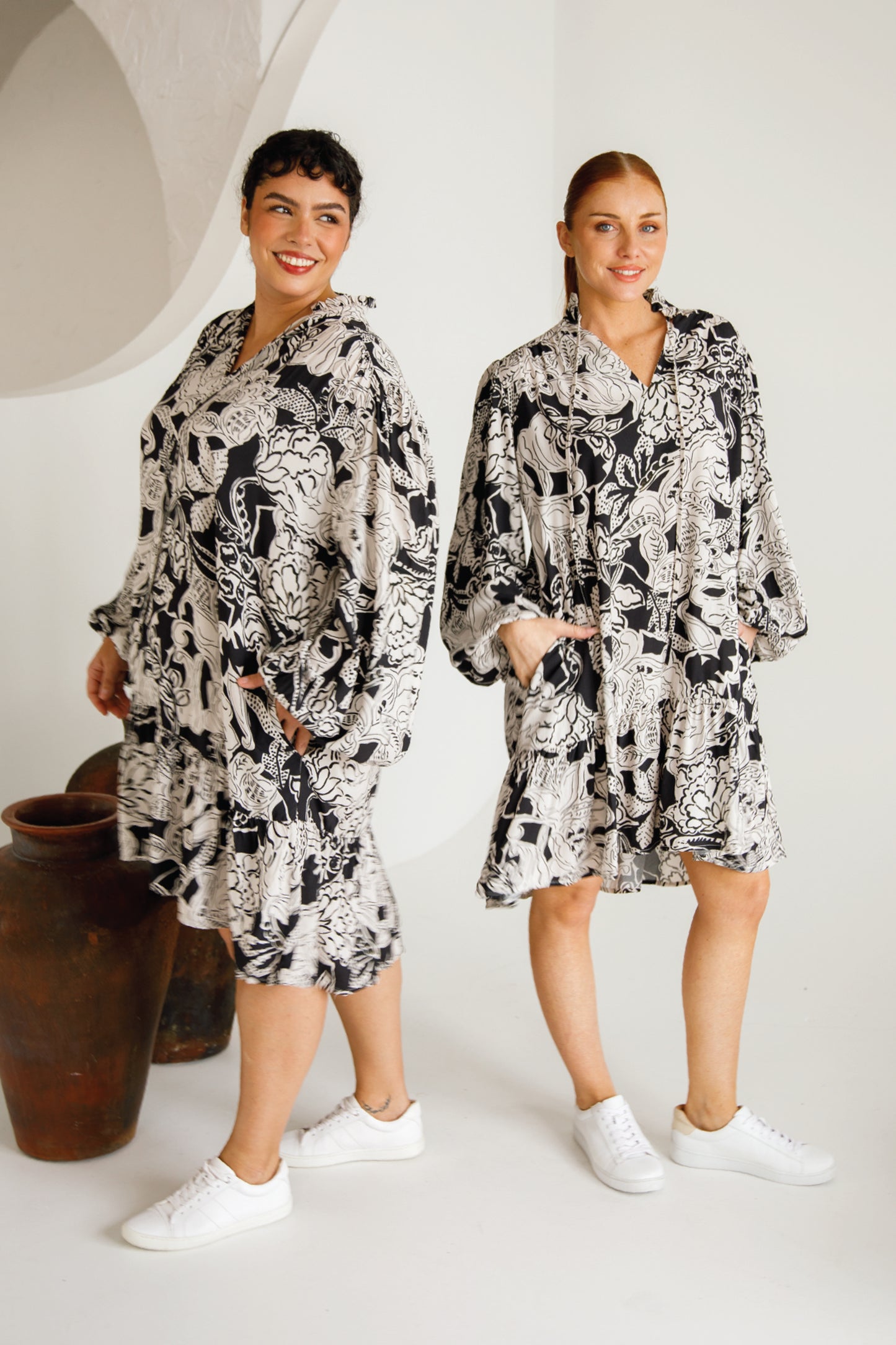 Tori Dress | Flora Noir