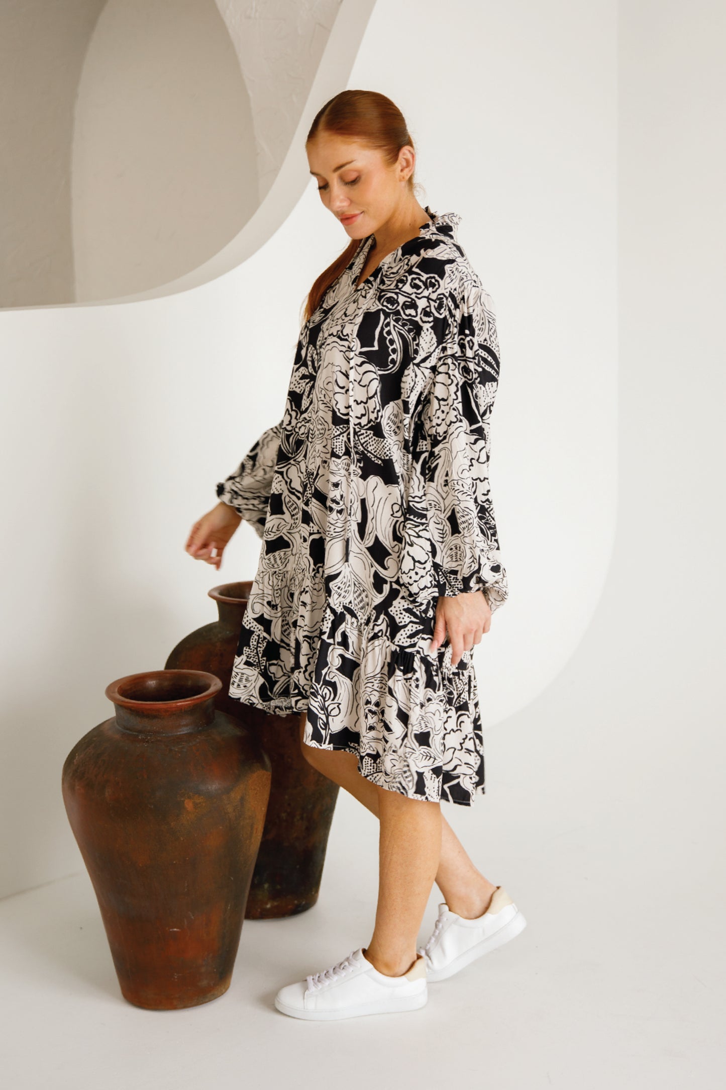 Tori Dress | Flora Noir