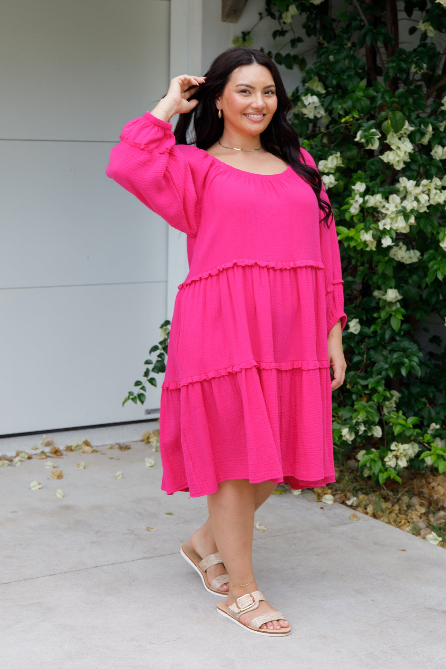 Mya Dress | Flamingo