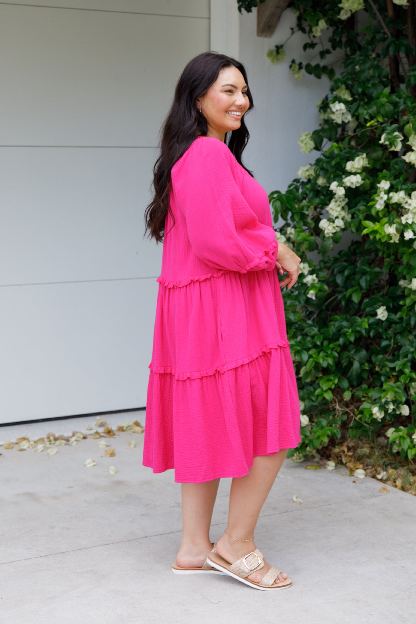 Mya Dress | Flamingo