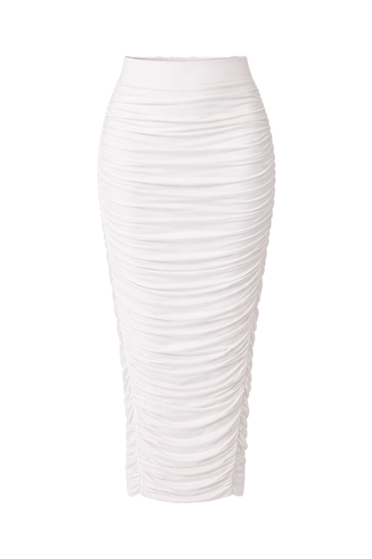 Vanity Bamboo Midi Skirt | Sakura White | FINAL SALE