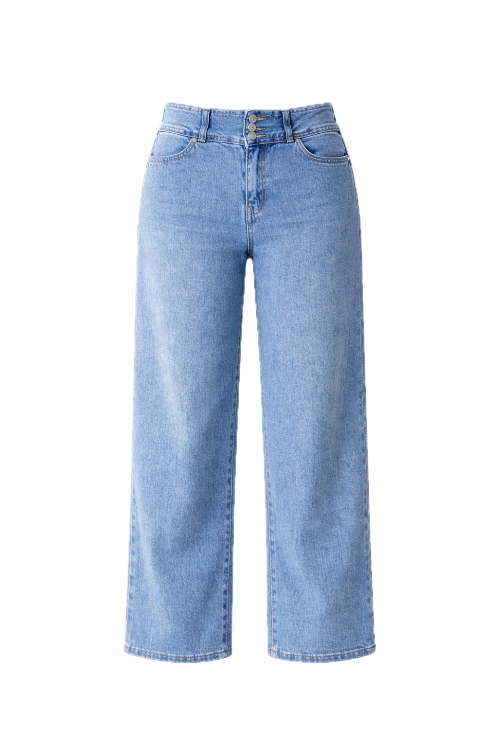 WYATT Denim Wide Leg Cropped Jean | Mid Wash | FINAL SALE