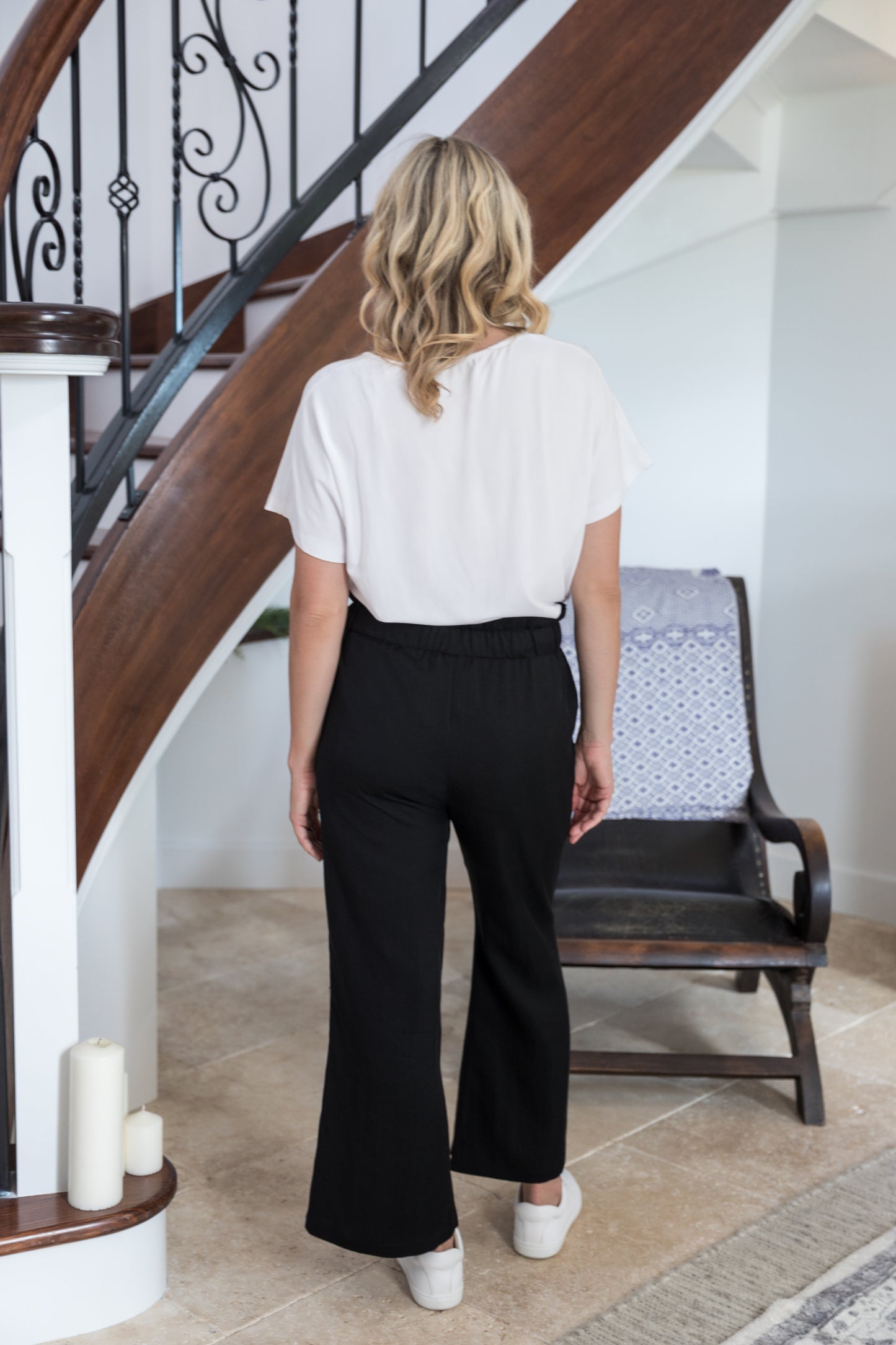 Wide Leg Olivia Pant | Black | FINAL SALE