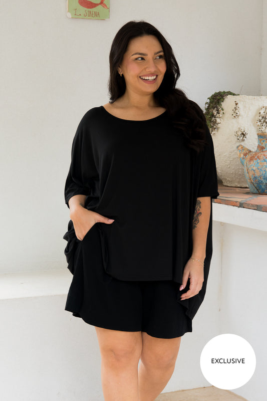 Nice Lounge Top | Black