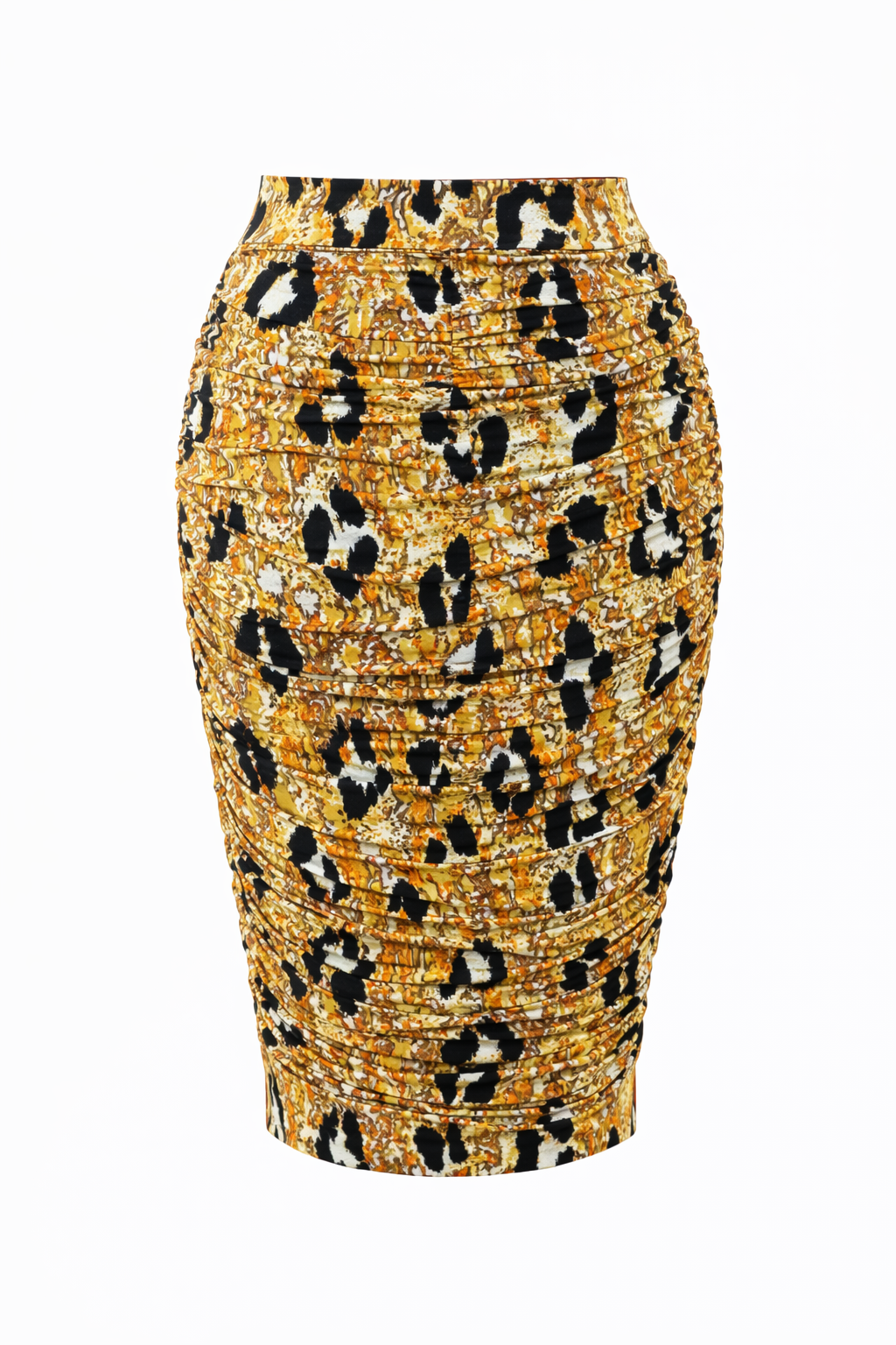 RUCHE Bamboo Classic Length Skirt | Enchanted Leopard | FINAL SALE