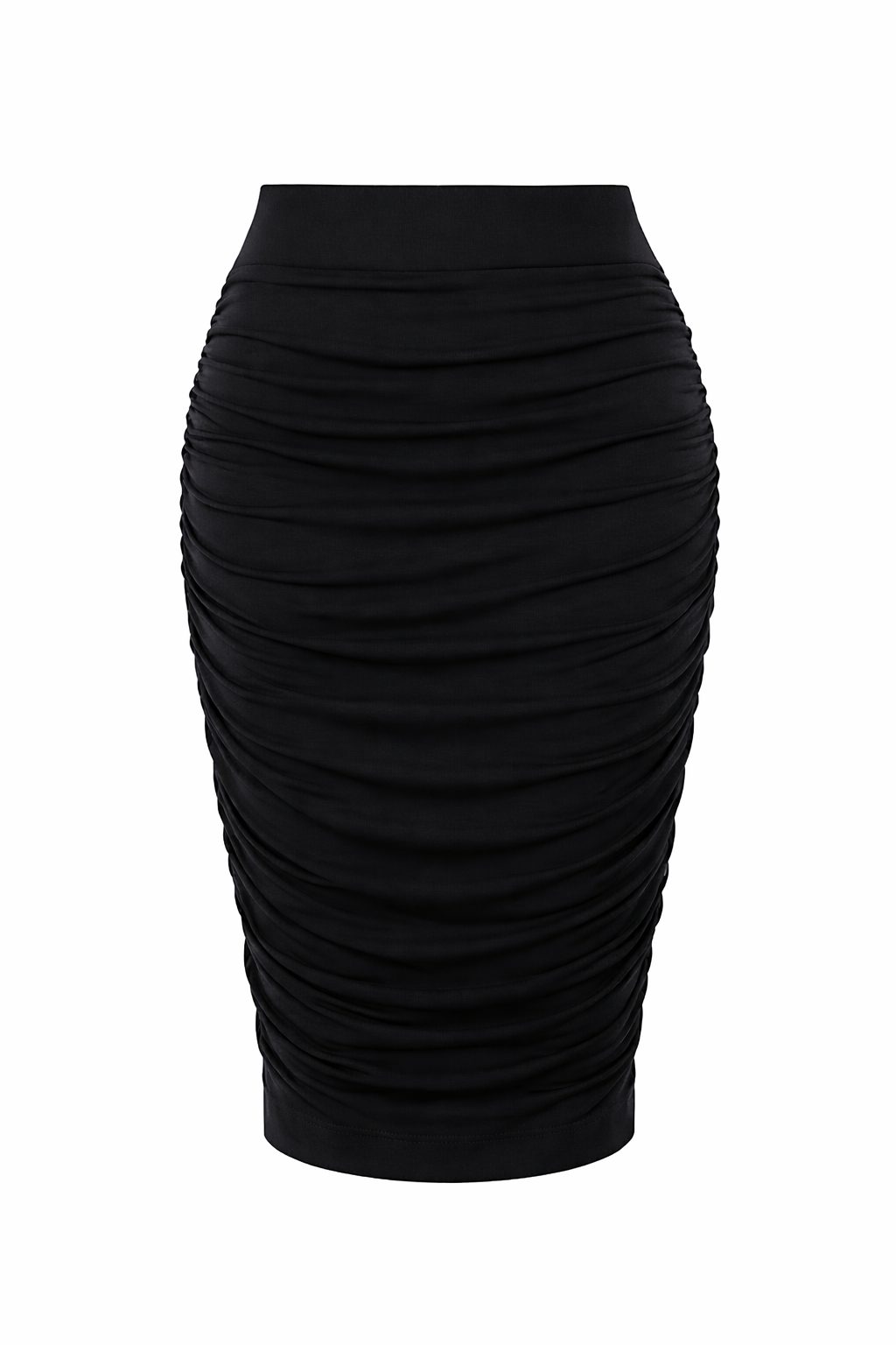RUCHE Bamboo Classic Length Skirt | Black