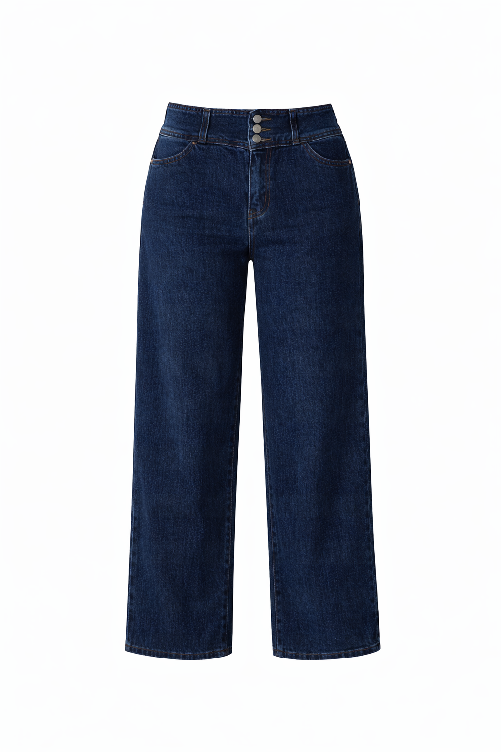WYATT Denim Wide Leg Cropped Jean | Dark Denim | FINAL SALE