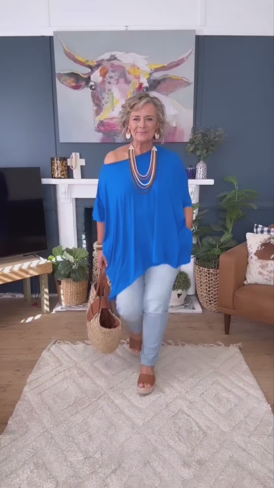 Plus-Sized Blue Tops | PQ Collection | Simplicity Top