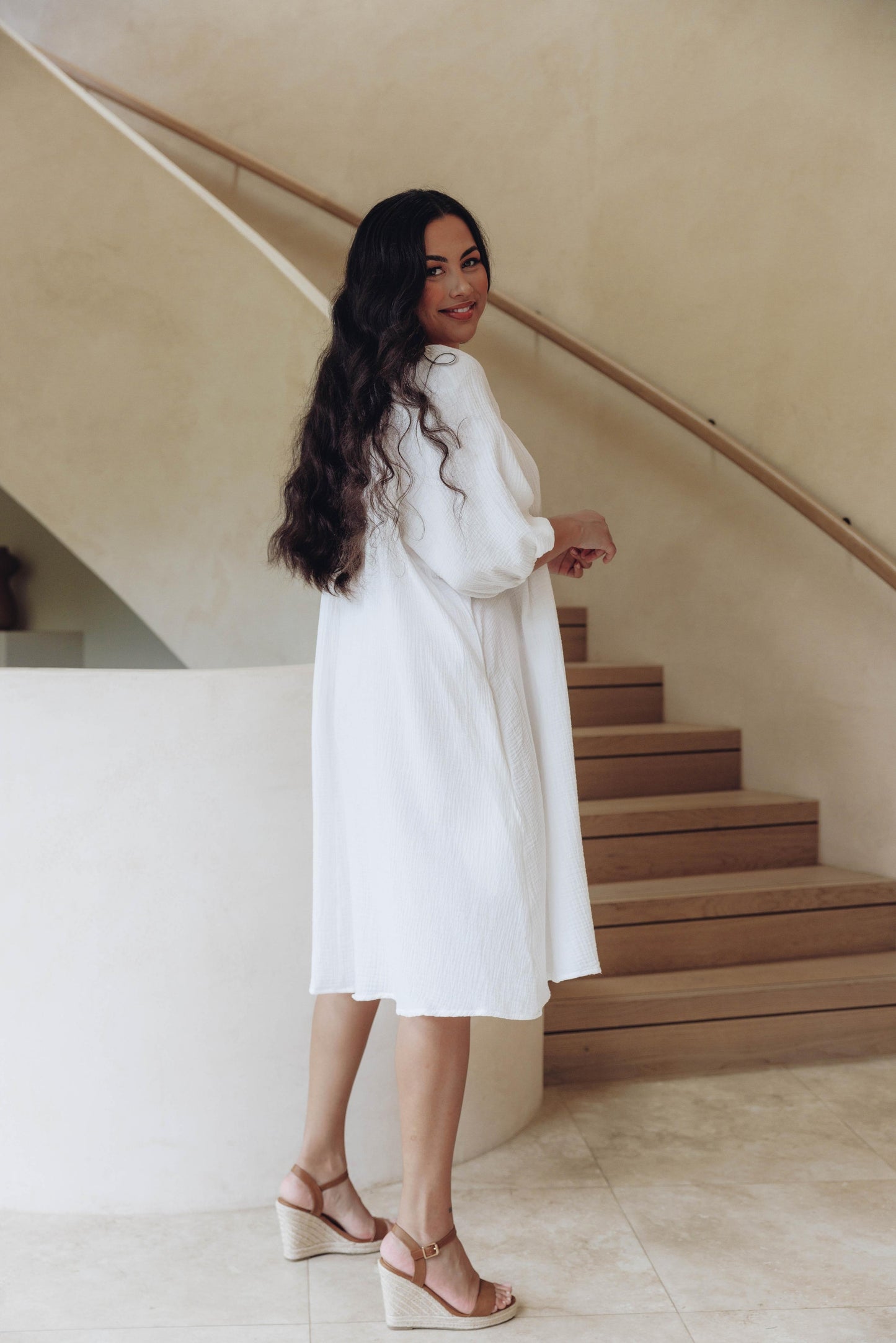 Beverly Dress in White