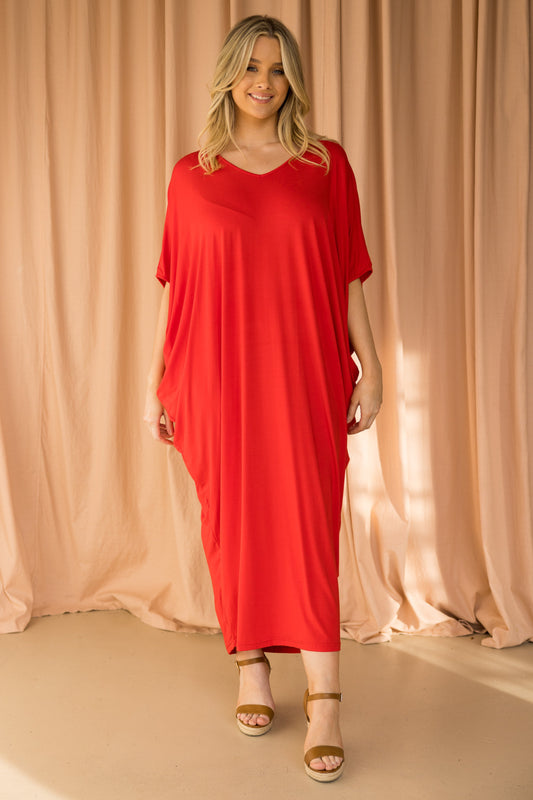 Maxi miracle dress Red