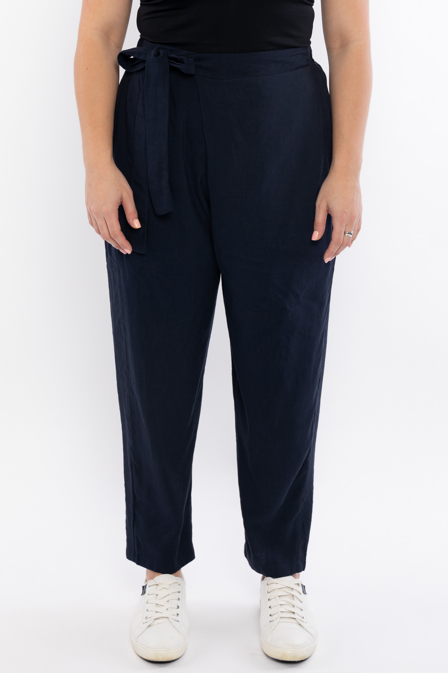FINAL SALE Melody Pleat Pant in Navy