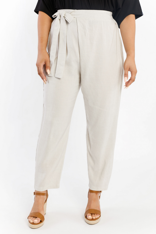 Melody Pleat Pant in Sand