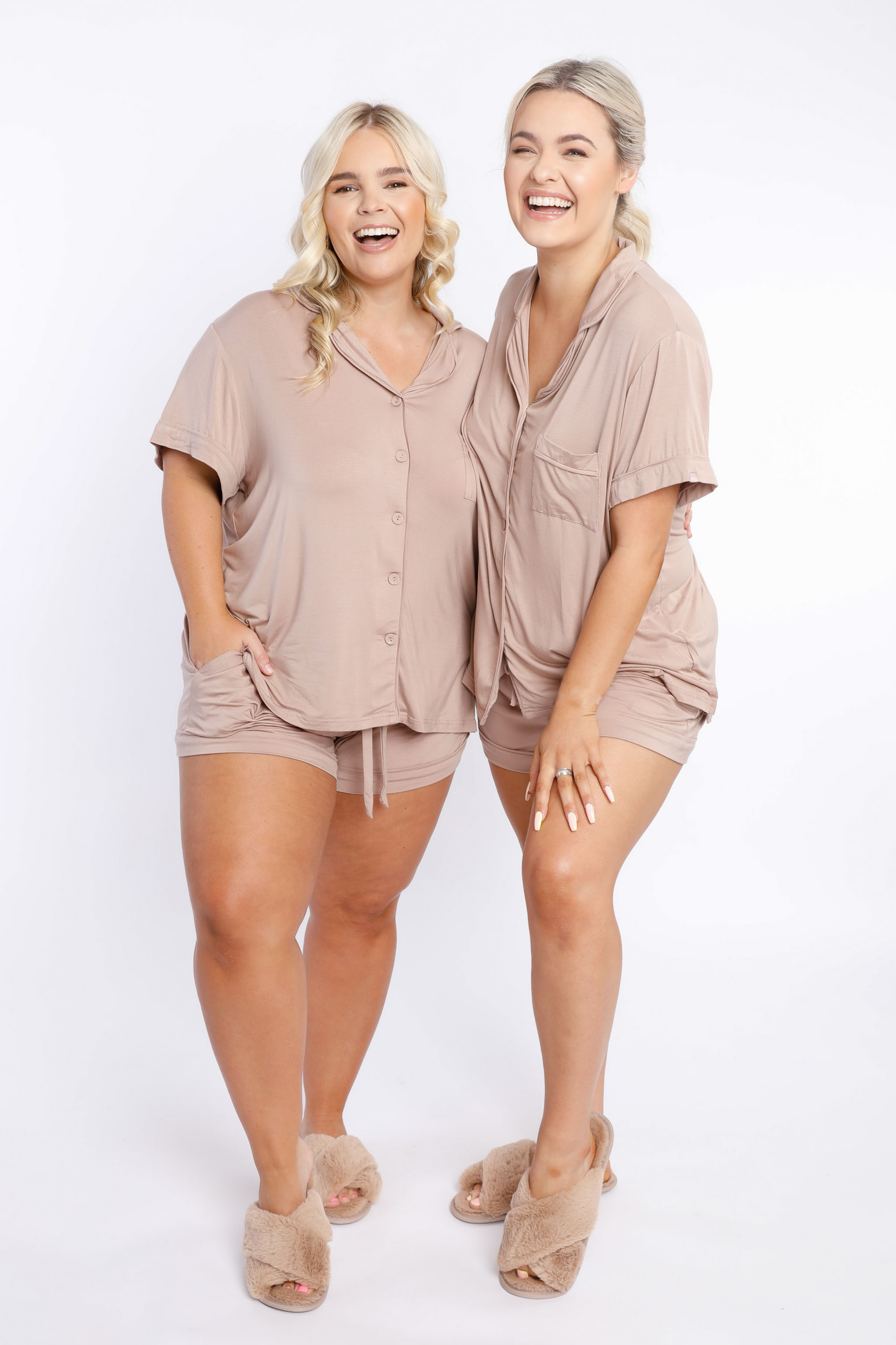 Ready for bed? Relax in style and slip into our short sleeve pyjama top in a lightweight, cooling Jersey fabric. Featuring short sleeves, collar, front pocket at left breast and classic buttons centre front. It is a relaxed style warm nights cool and comfortable feel. Pair with the PJ shorts for the perfect sleep set.
